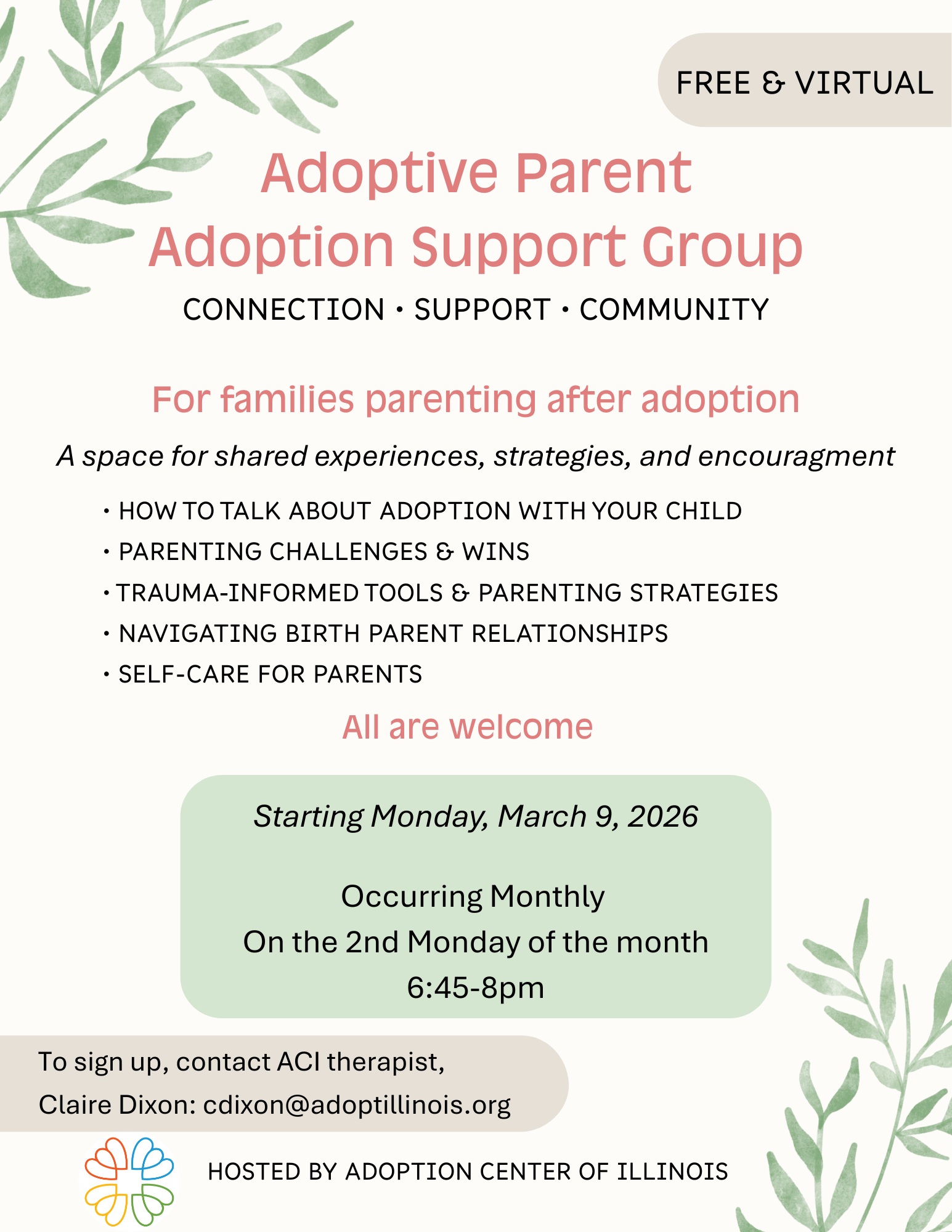 Virtual Adoptive Parent Adoption Support Group - Adoption Center of ...